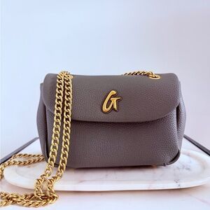Glamaholic Olive Green Mini Pebble Flap Bag